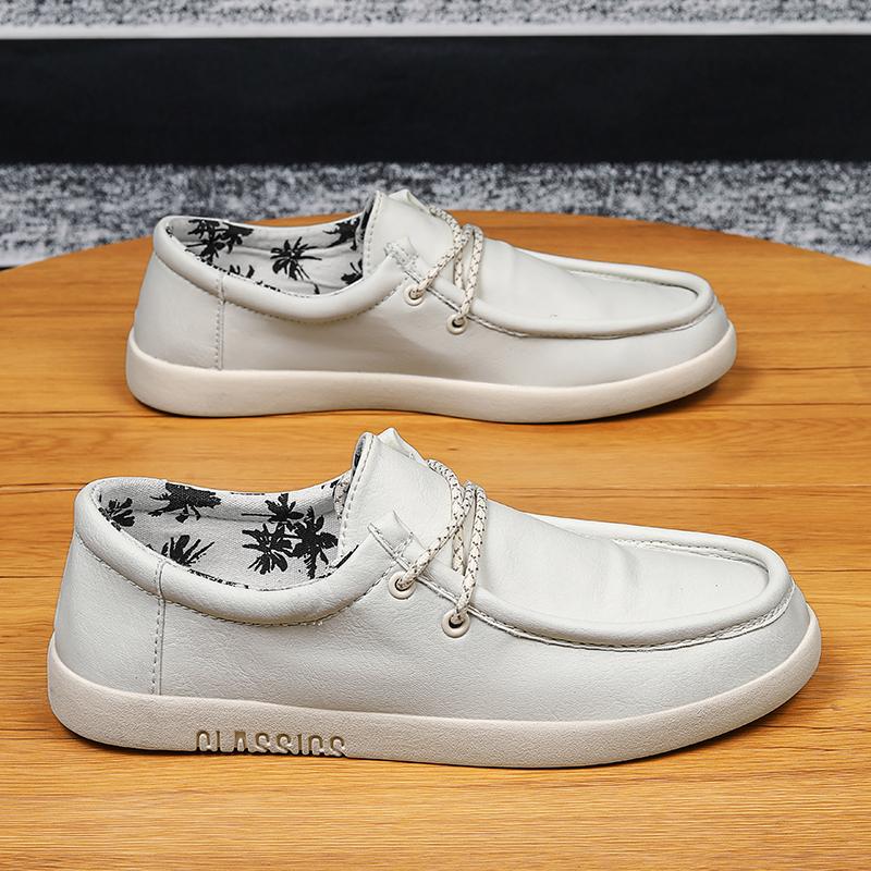 Модные повседневные туфли из кожи ручной работы для мужчин — фото 4