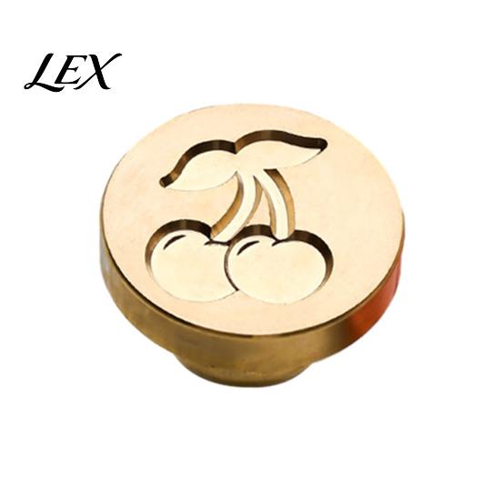 Handmade Stationery Accessory Wax Seal Stamp, Vintage Plant Pattern Head, Durable Flower Embossing Stamp Copper Head Replacement, for Envelope