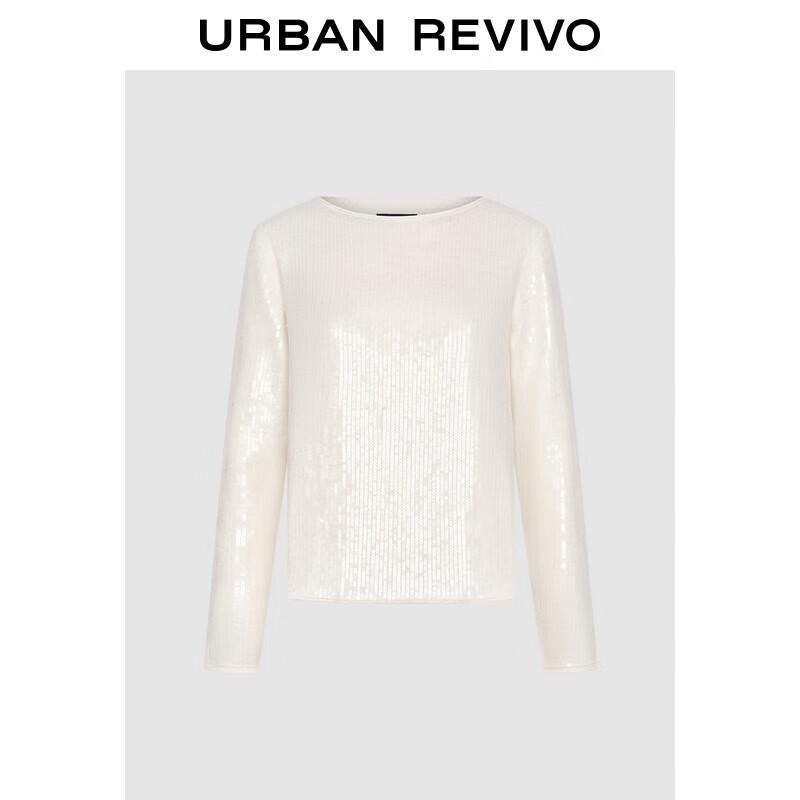 

UR Women s Sequin-Embellished Knit Sweater M