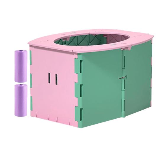 Baby Toilet Travel Potty Portable Folding Potty with Disposable Bags Reusable Lightweight Baby Toilet Seat