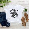Funny Crow T-Shirt F-Caw-F T Shirt Raven Lover Gift Unisex Short Sleeve T-shirt Fall Season Tee Black Bird Graphic T Shirts