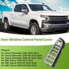 1 Pc Front Left Side No.22968506 Door Control Switch Panel Trim for Chevy Silverado 1500 2010-2013 Plastic Gray Black