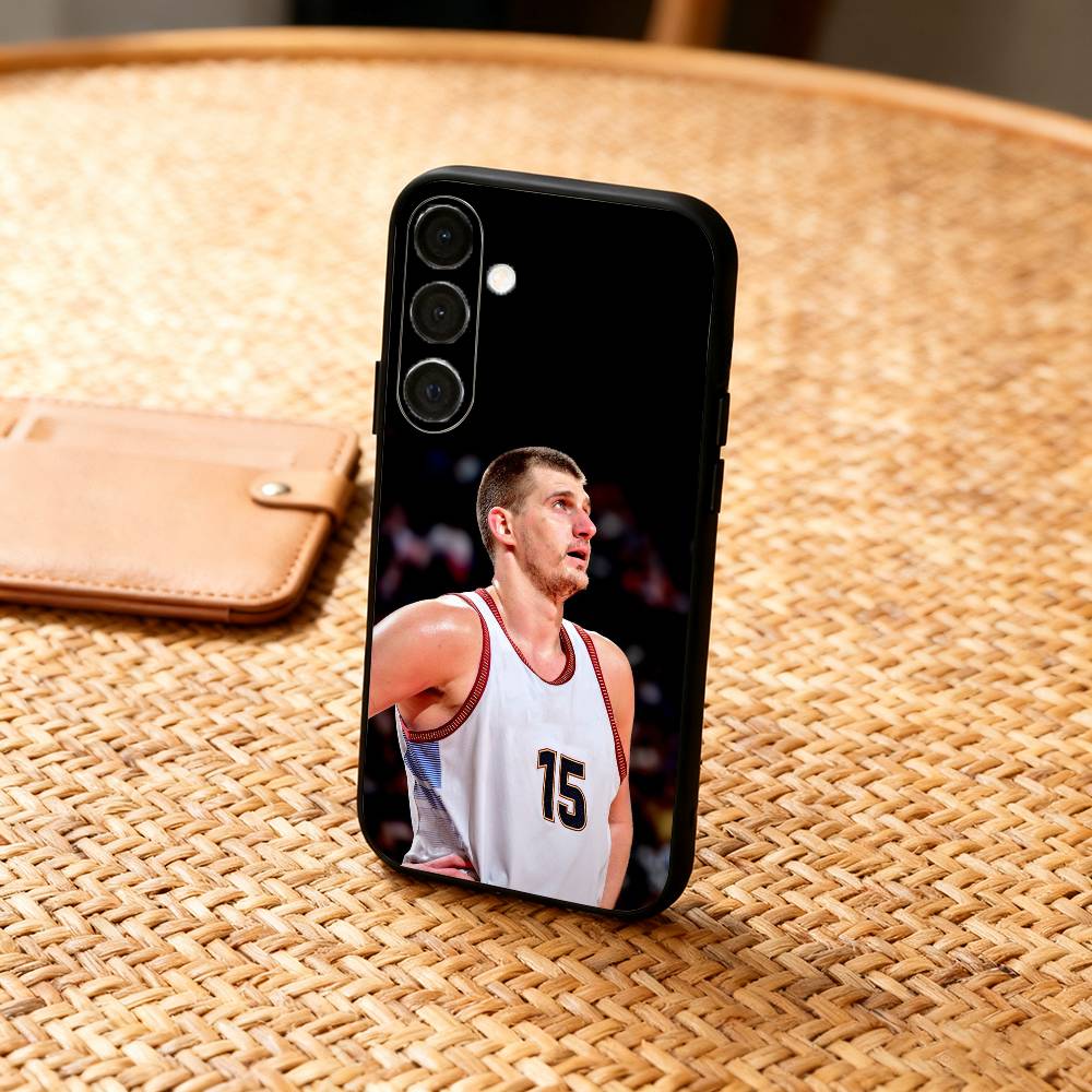 

BASKETBALL N-Nikola J-Jokic NJ Phone Case For Samsung A73,72,71,53,52,51,22,91,80, Soft Black Cover Samsung a22 4g