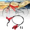 BULLSPANN 1 Set Bicycle Brake Accessories Aluminum Alloy Brake Handlebar Front Right Brake Lever and 850mm Brake Wire for Road Bike MTB Red