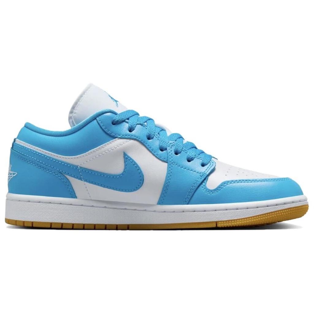 Jordan 1 Low White Gum Light Brown Dark Powder Blue Women's DC0774-104