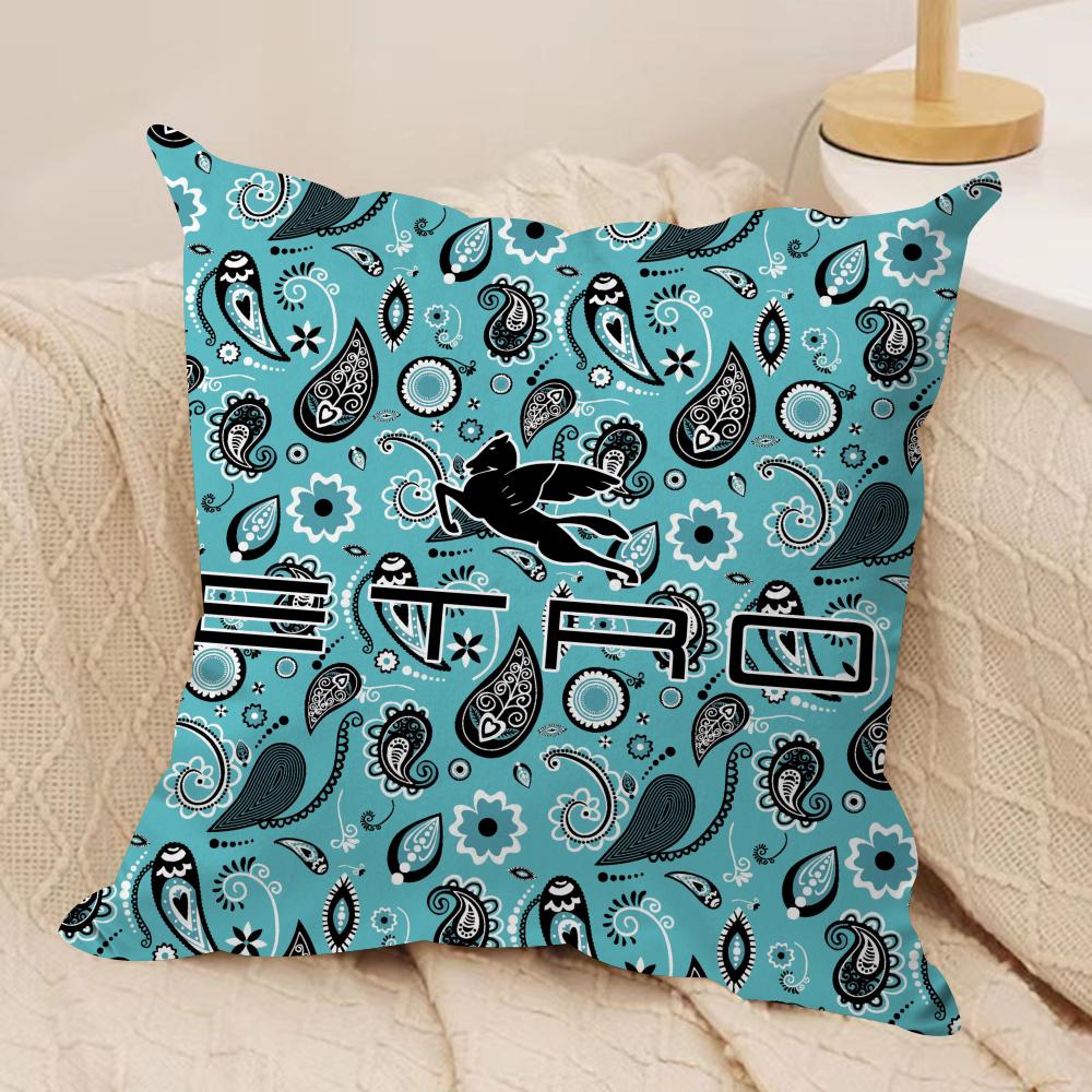 Классический дизайн E-Etro-o Наволочка для подушки Мягкий короткий плюш Чехол для диванной подушки Скрытая молния Мягкий пылезащитный чехол для домашнего декора 30cmx30cm