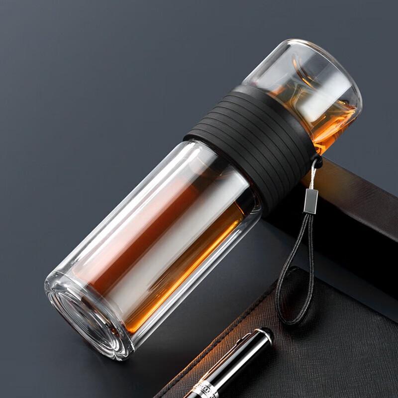 Shine Ming Double-Wall Glass Tea Infuser Bottle