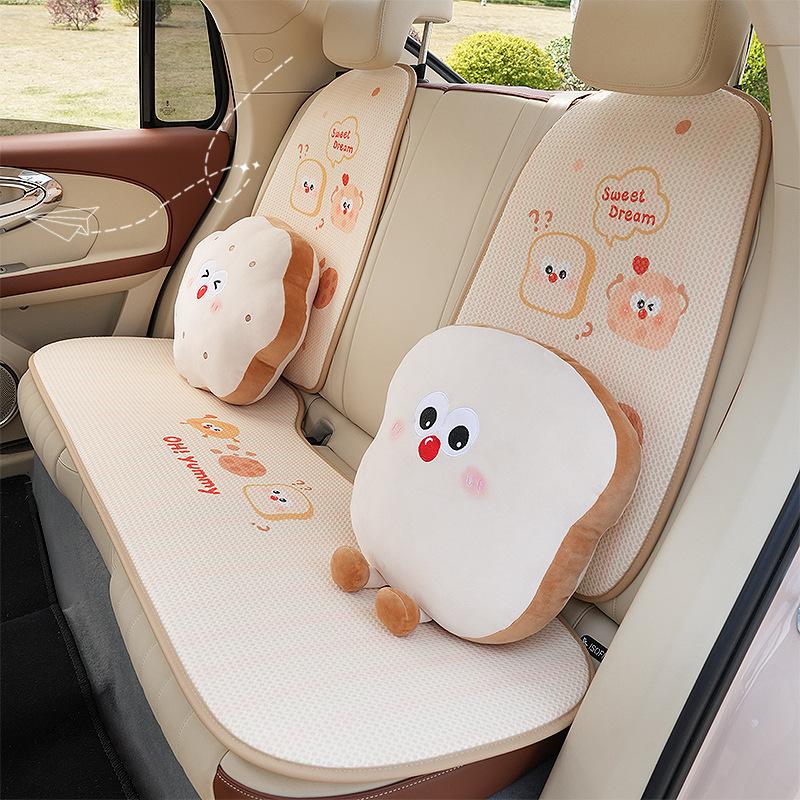 Cartoon car headrest waist plush cute car waist pillow four seasons universal car neck pillow