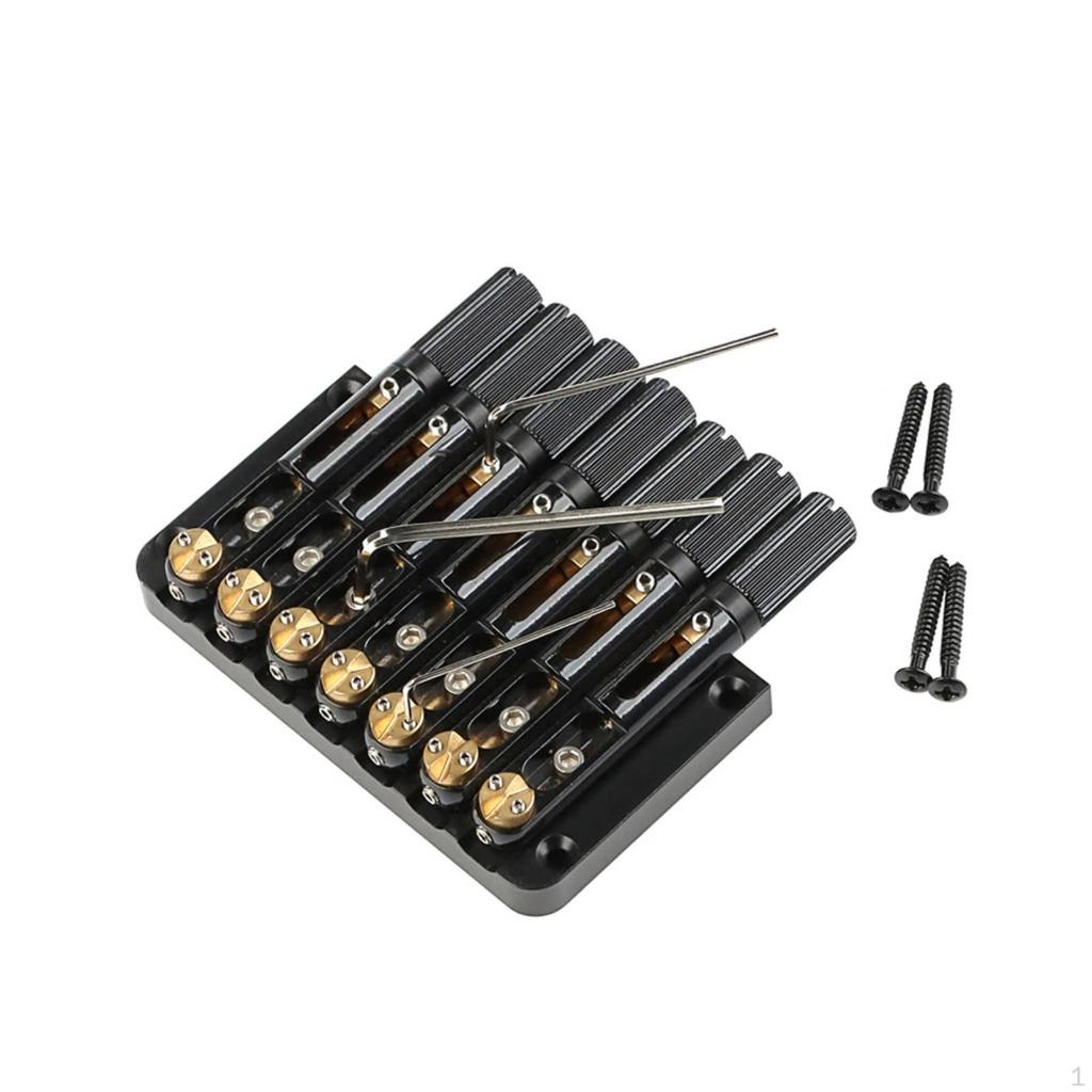 7-String Neckless Guitar Bridge Streamlined with Saddles