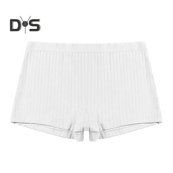 

Жіночі шорти середньої посадки Трусики Безшовні однотонні високоеластичні тонкі захисні шорти в рубчик Труси Труси L білий