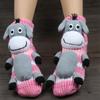 Lustige Damen Dickstricksocken Winter Warme Socken Rutschfest Lässig Boden Teppich Socken 3D Cartoon Tier Socke Kind Weihnachtsgeschenke