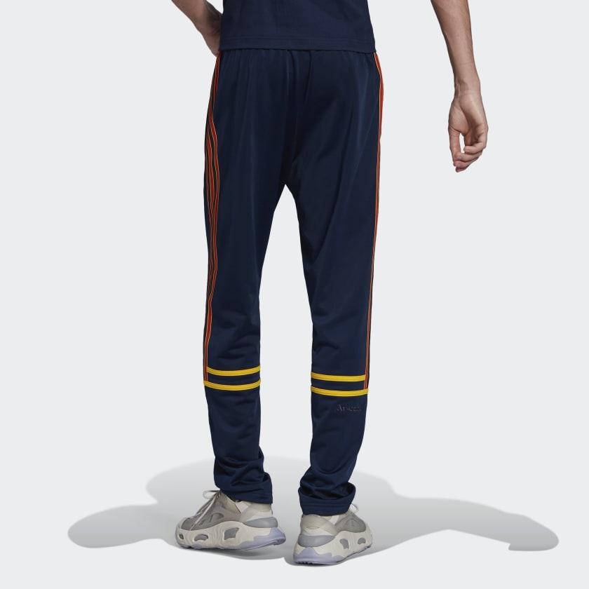 Adidas Originals Trefoil Printed Logo Striped Casual Pants Men Bottoms Blue HM4829