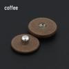 Metal Snap Button with Colored Fabric Cover - High-End Copper Male-Female Hidden Buckle