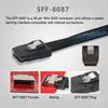Cablecc Mini SAS Male To Female External Extension Internal Cable with PCBA Low Profile SFF-8087 SFF-8088 Bracket, 50cm, SF-083-36PIN-CC