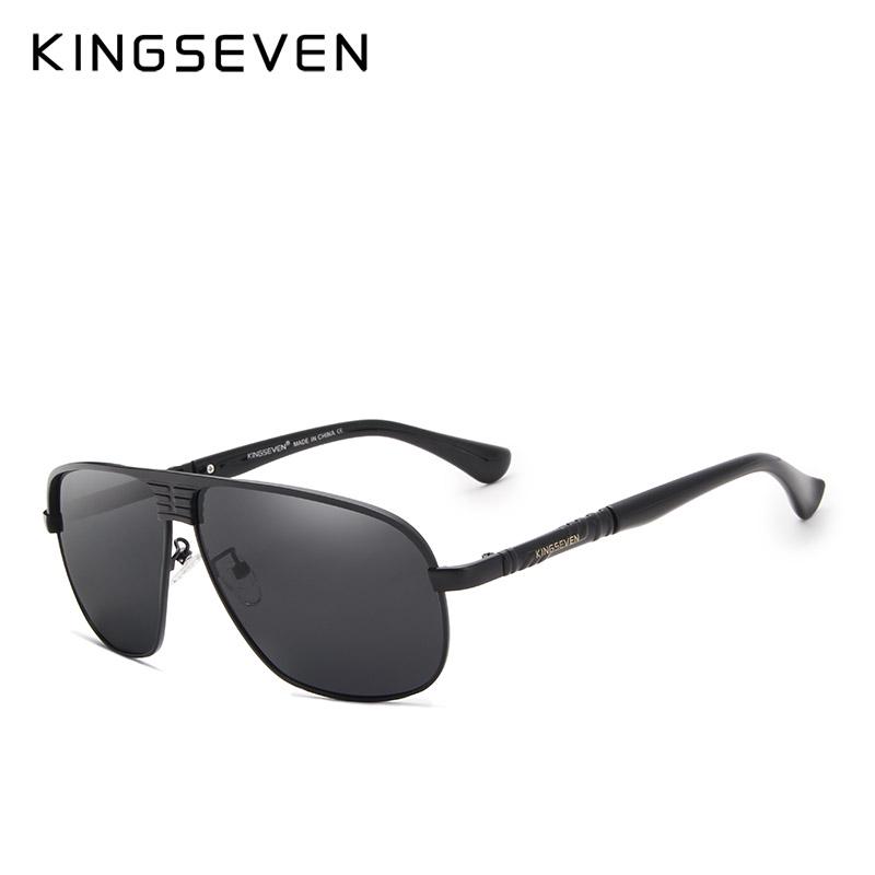 Buy KINGSEVEN Retro Unisex Aluminum Magnesium Mens Sunglasses Polarized