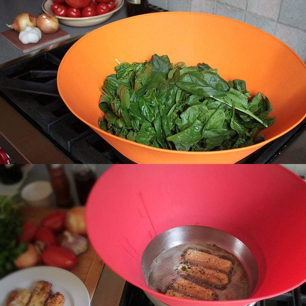 Silicone Splash Pot Lid Foldable Splash Oil Cover New Anti-Overflow Cover Kitchen