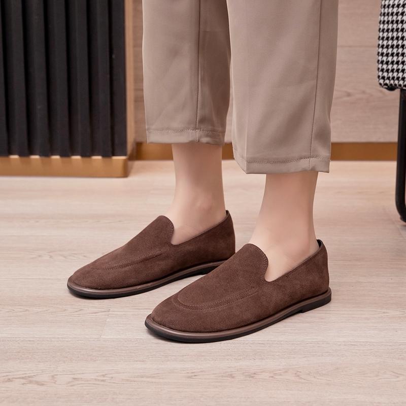Fashion AIYUQI Loafers Women 2025 New Spring Round Toe One Foot Slip-on Shoes Women Soft Flats Shoes Women