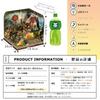 Moin moin Set Kit Miniatura Casa delle Bambole Fai da Te: Casa nel Bosco dei Ciliegi in Fiore, Scala 1:24, Fiaba, Storia, Arredamento d'Interni, Modello, Relax, Collezione,