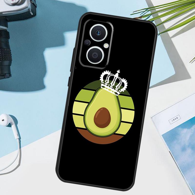 Niedliche Cartoon-Avocado Fitness Hülle Für OPPO Reno 13 F 10 11 12 14 Pro 11F 12F 14F 7 8 Lite OPPO Find X9 X8 X5 X6 Pro Hülle