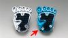 Kijima Bike Parts Brake Pedal Cover Foot Shaped Deluxe Blue