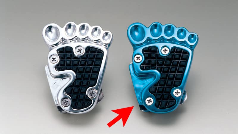 Kijima Bike Parts Brake Pedal Cover Foot Shaped Deluxe Blue