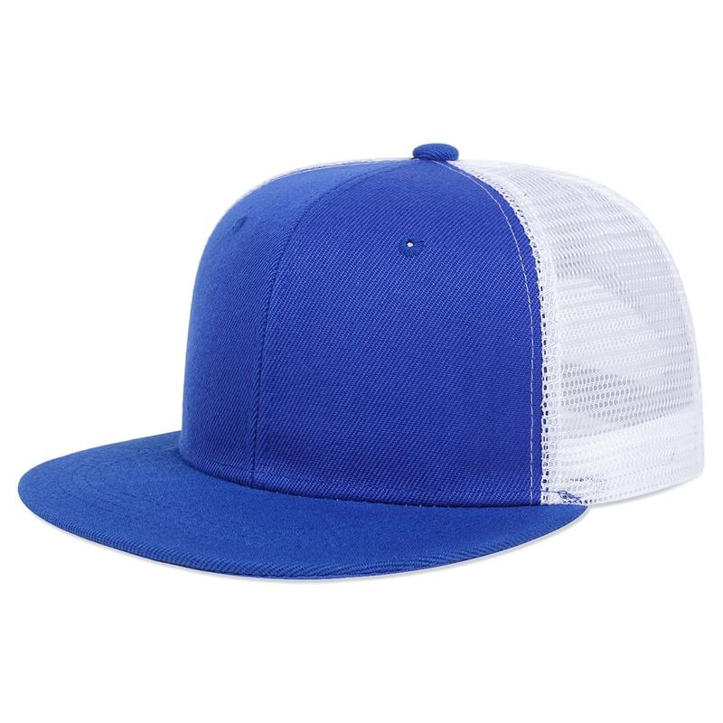 Cappellino da Baseball da Uomo alla Moda Vuoto Rete Camouflage Colore Unito Hip Hop Cappello Visiera per Sport all'Aperto Berretti Snapback Cappellini Trucker