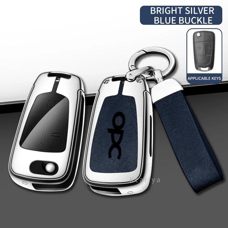 Car TPU Zinc Alloy Key Case Bag For Opel OPC Insignia Astra J H Vectra Combo Corsa D Mokka Zafira Car Key Chain Metal Key Shell