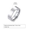 Anello Semplice Placcato Oro 18K Acciaio Inossidabile Liscio Anello di Fidanzamento Matrimonio per Coppia Impermeabile Gioiello per Dita Regalo per Uomini Donne