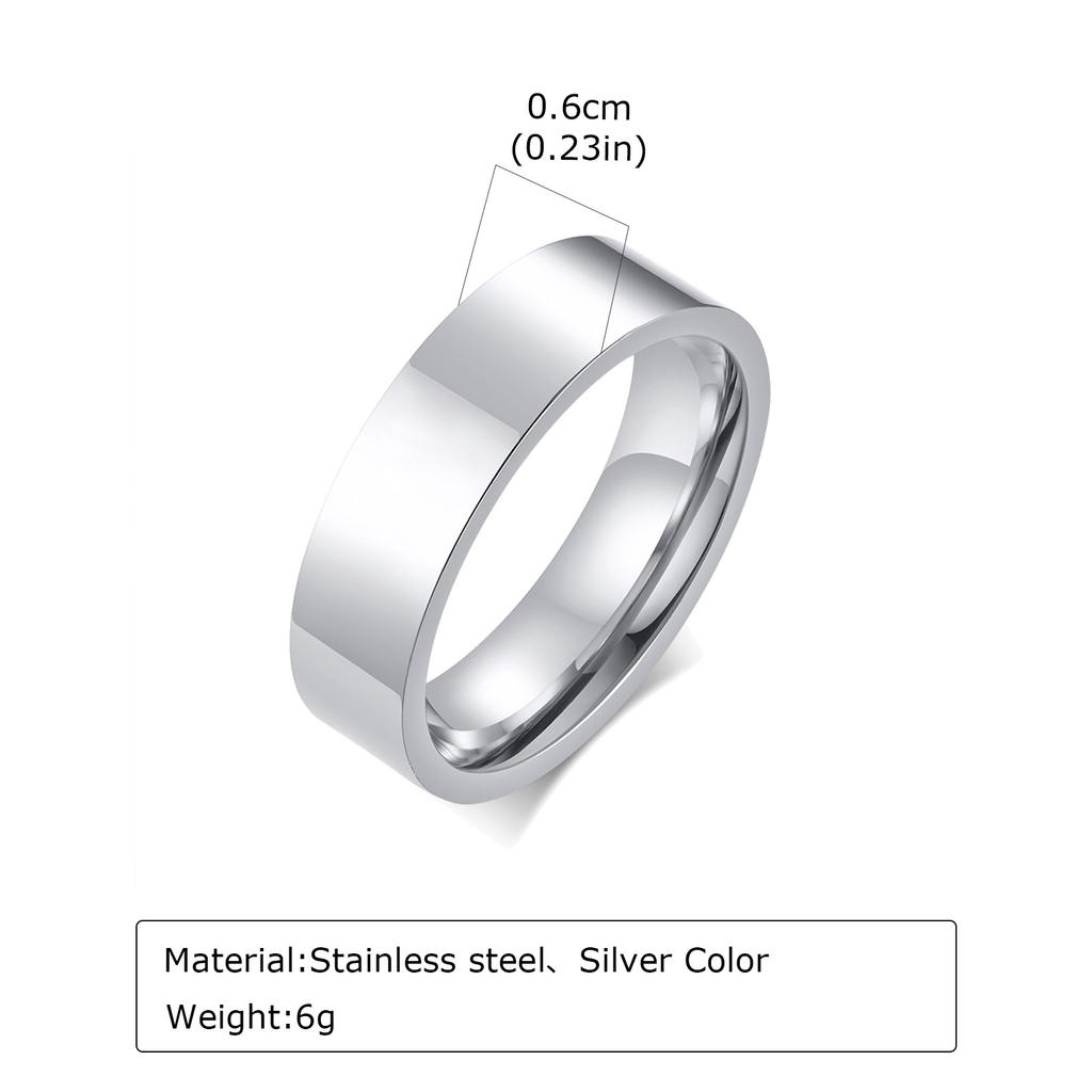 Anello Semplice Placcato Oro 18K Acciaio Inossidabile Liscio Anello di Fidanzamento Matrimonio per Coppia Impermeabile Gioiello per Dita Regalo per Uomini Donne