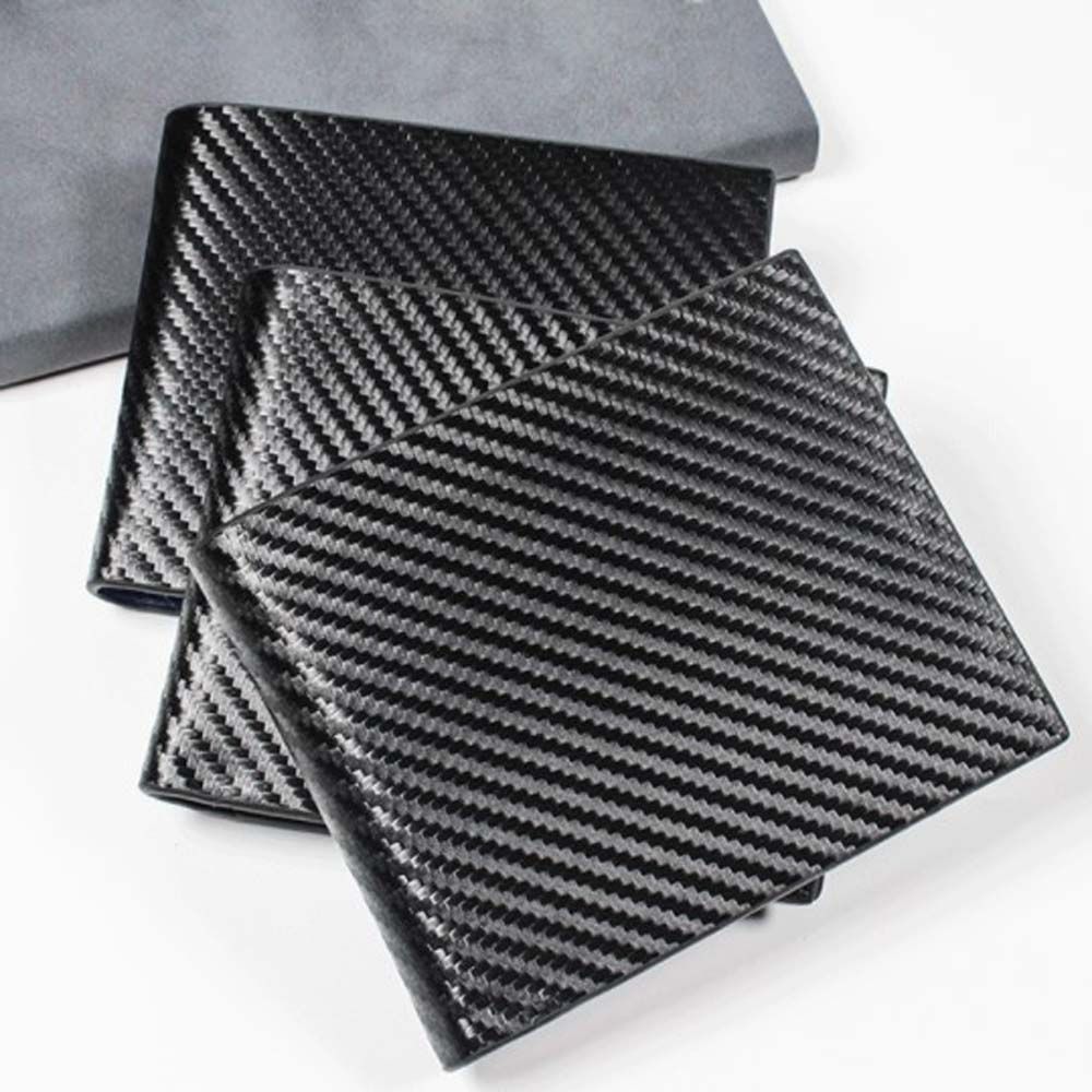 Capacity Ticket Holder Bank Card Carbon Fiber Wallets Men's Wallet Coin Purse ID Credit Card Holder