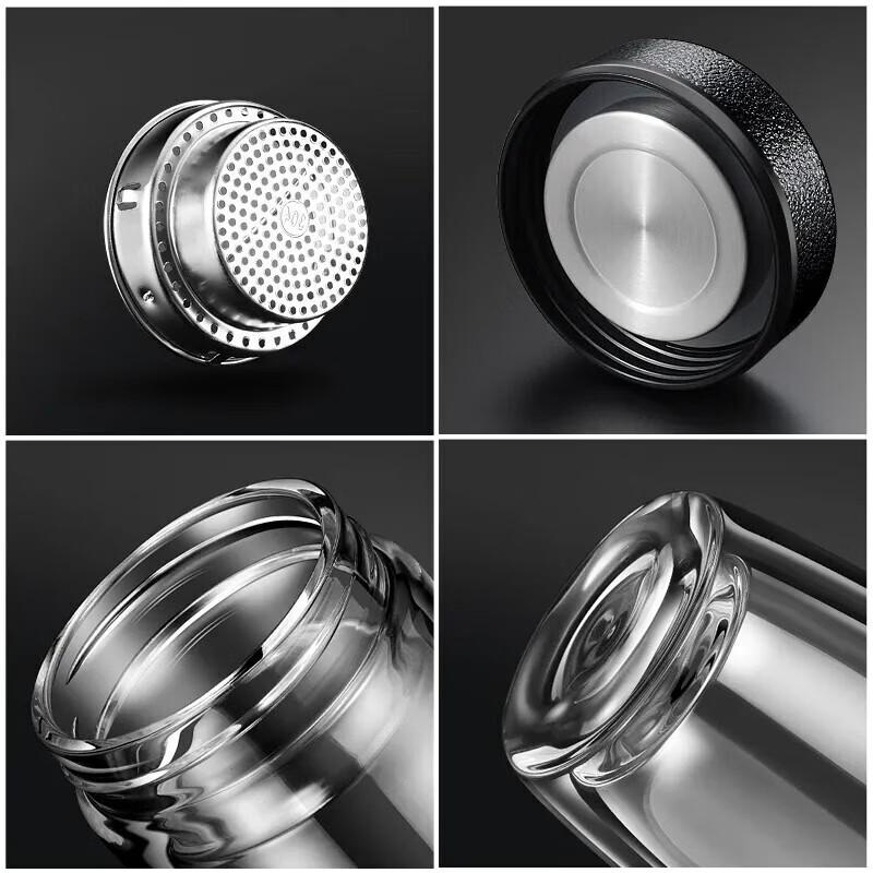 Tianyan Double-Layer Borosilicate Glass Tea Infuser Bottle