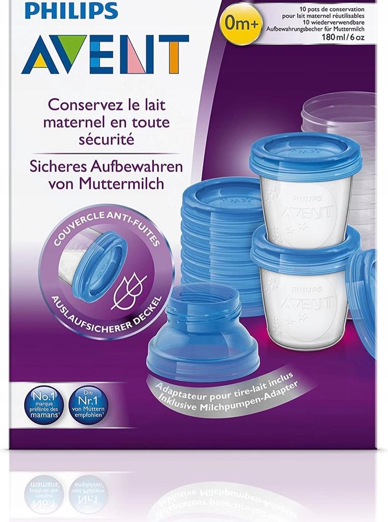 Philips Avent Via Scf618/10 Breast Milk Container 10X180 1 Pc