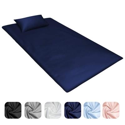 Single Futon Cover, 100% Cotton Satin Weave, 300-Thread High-Density Fabric, One-Touch Sheet for Extra Thick Futons, Available In 9 Colors, Washable,
