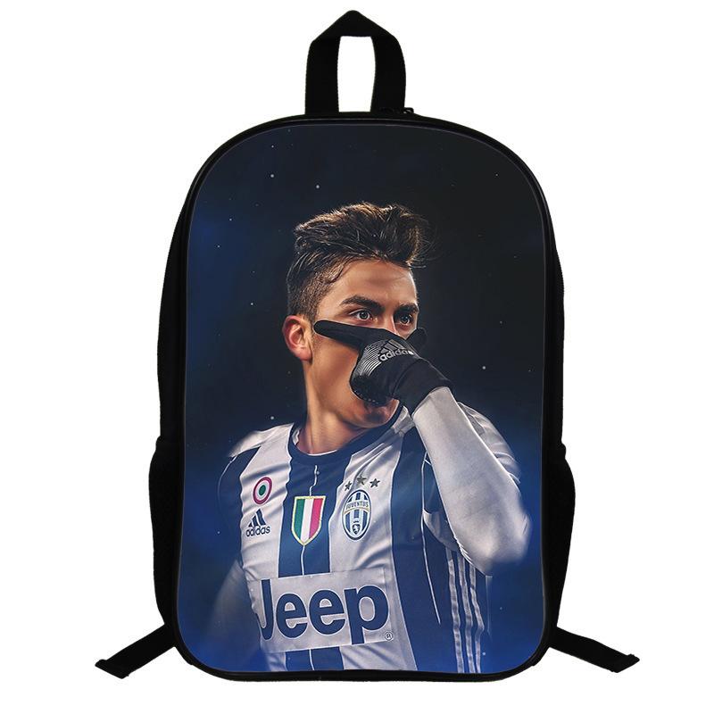 Zaino a Tema Ronaldo per Fan di Calcio Zaino per Studenti Scolastici Zaino per Bambini da 17 Pollici