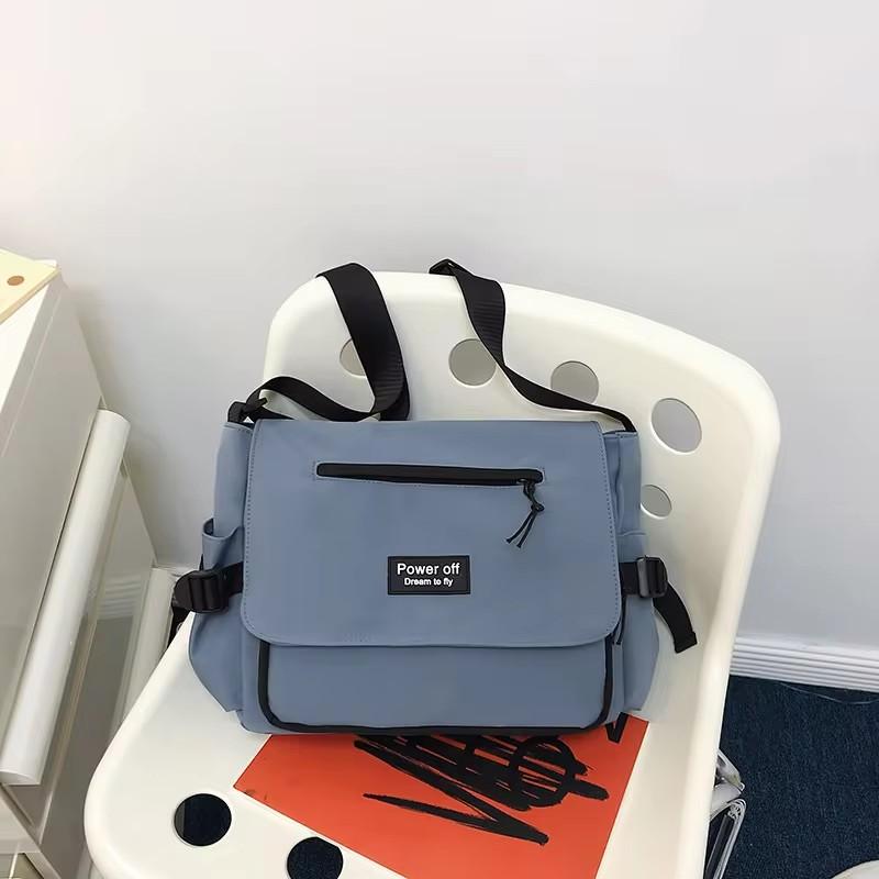 Harajuku Crossbody Bags Women Men Preppy Style Patchwork Color Shoulder Bags Collage Student Messenger Bag waterproof Bags