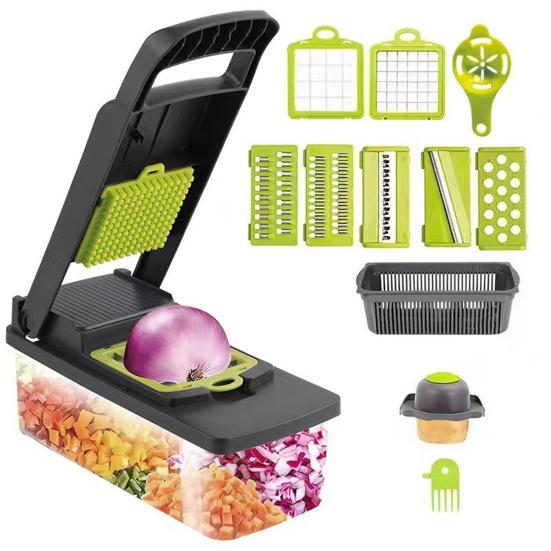 Vegetable Chopper Stainless Steel Mandoline Slicer for Julienne Dicing Multifunctional Meal Preparation Tool