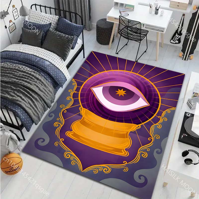 17 Styles Witchy Eye Painting Carpet for Living Room Bedroom Sofa Doormat Decor Sofa Table Area Rug Non-slip Floor Mat