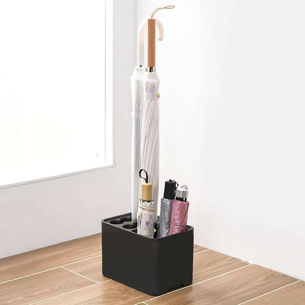 Umbrella Rack with Drip Tray, Suitable for Space Saving Storage In the Corner of the Entrance Passage, Can Hold 10/15 Umbrellas