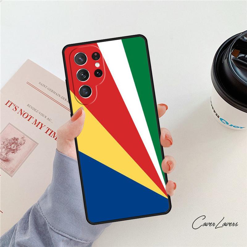 Чехол для телефона Флаг Сейшельских островов Для Samsung Galaxy S24 S25 S23 S22 Ultra Note 10 20 Plus S20 S21 FE Чехол For Note10 Pro(Plus)