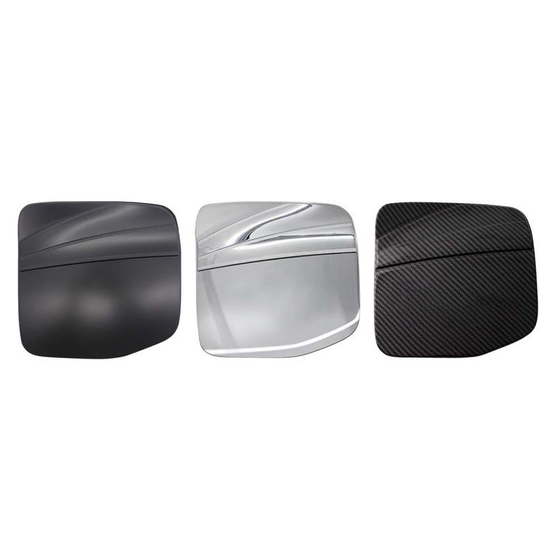 Cars Accessories Gas Tank Cover For Isuzu D-max 2012- Matte Black Carbon Fiber Chrome Silver Car Decoration Styling