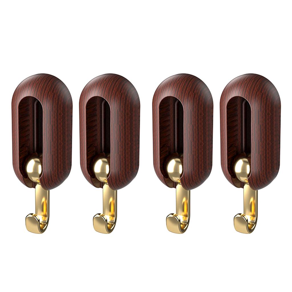 4 Stück Klebehaken Wandhaken 2 kg Tragkraft Drehbar Faltbar Wandaufhänger für Badezimmer Küche