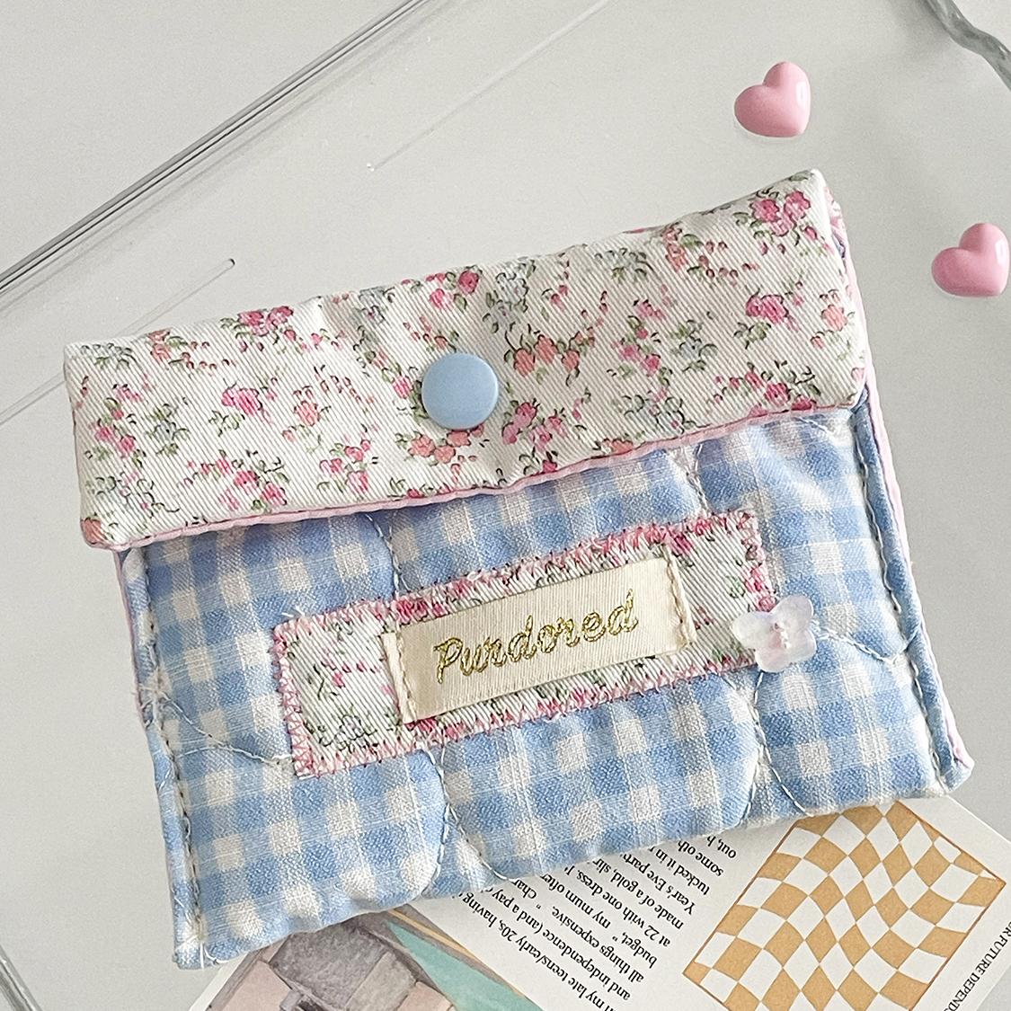 

Fashion Women Cartoon Makeup Bag Pink Buckle Coins Lipsticks Cosmetic Storage Pouch Portable Mini Make Up For Gift 2025 NEW синий