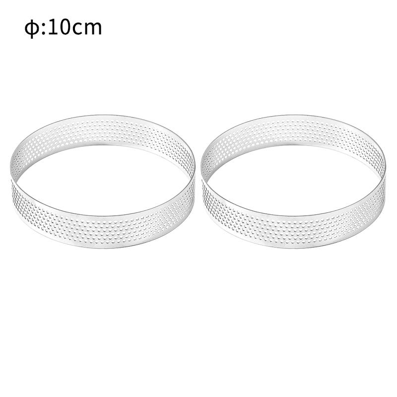 FAIS DU Perforated Round Tart Ring Stainless Steel Fruit Pie Tartlet Mold for Baking DIY Dessert Cake Mousse Molds Kitchen Tools