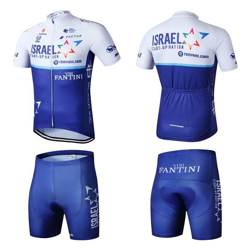 Mens Cycling Jersey Set Short Sleeve Breathable Road Bike Apparel Outdoor Sport Wear