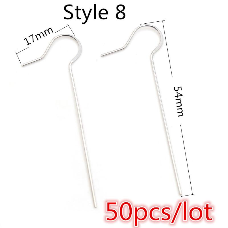  20x17mm Multi Styles Stainless steel DIY Earring Findings Clasps Hooks Jewelry Making Accessories Earwire