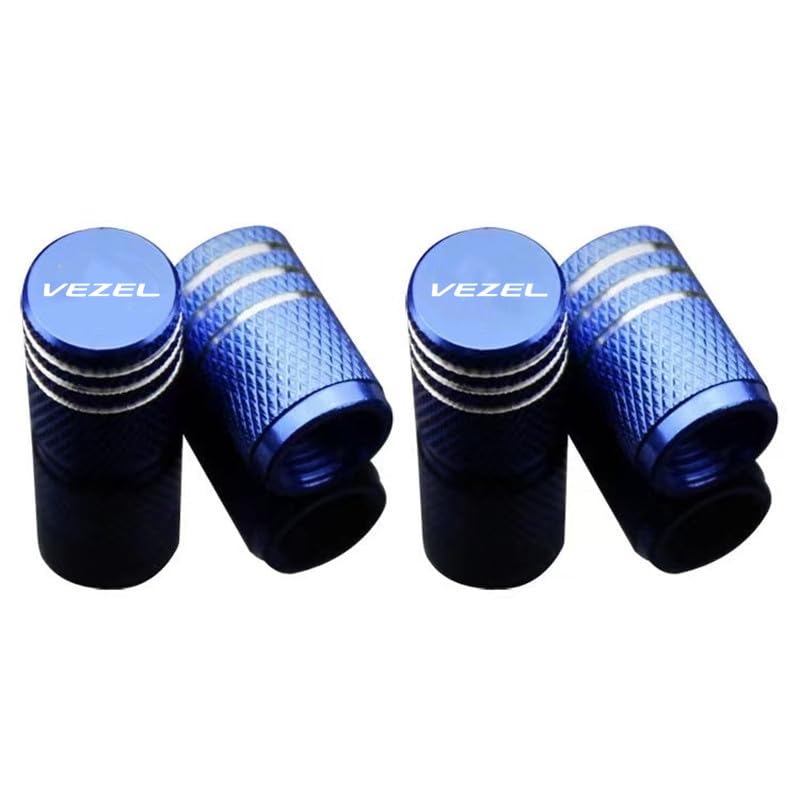 Vezel Car Tire Valve Cap Aluminum Tire Air Vezel Vezel Vezel Vezel синий