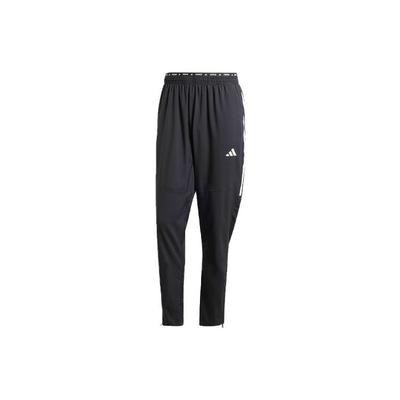 Own The Run 3-Stripes Joggers Retro Sport Color Block Tapered Knit Pants Men Joggers Black IK4982