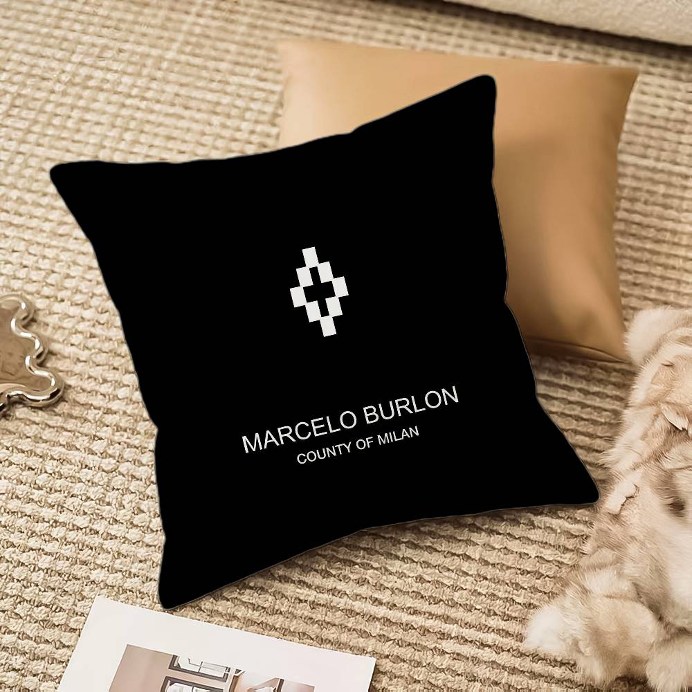 M-Marcelo B-Burlon Pillow Case Anti-dustmite Invisible Zipper Sofa Bed