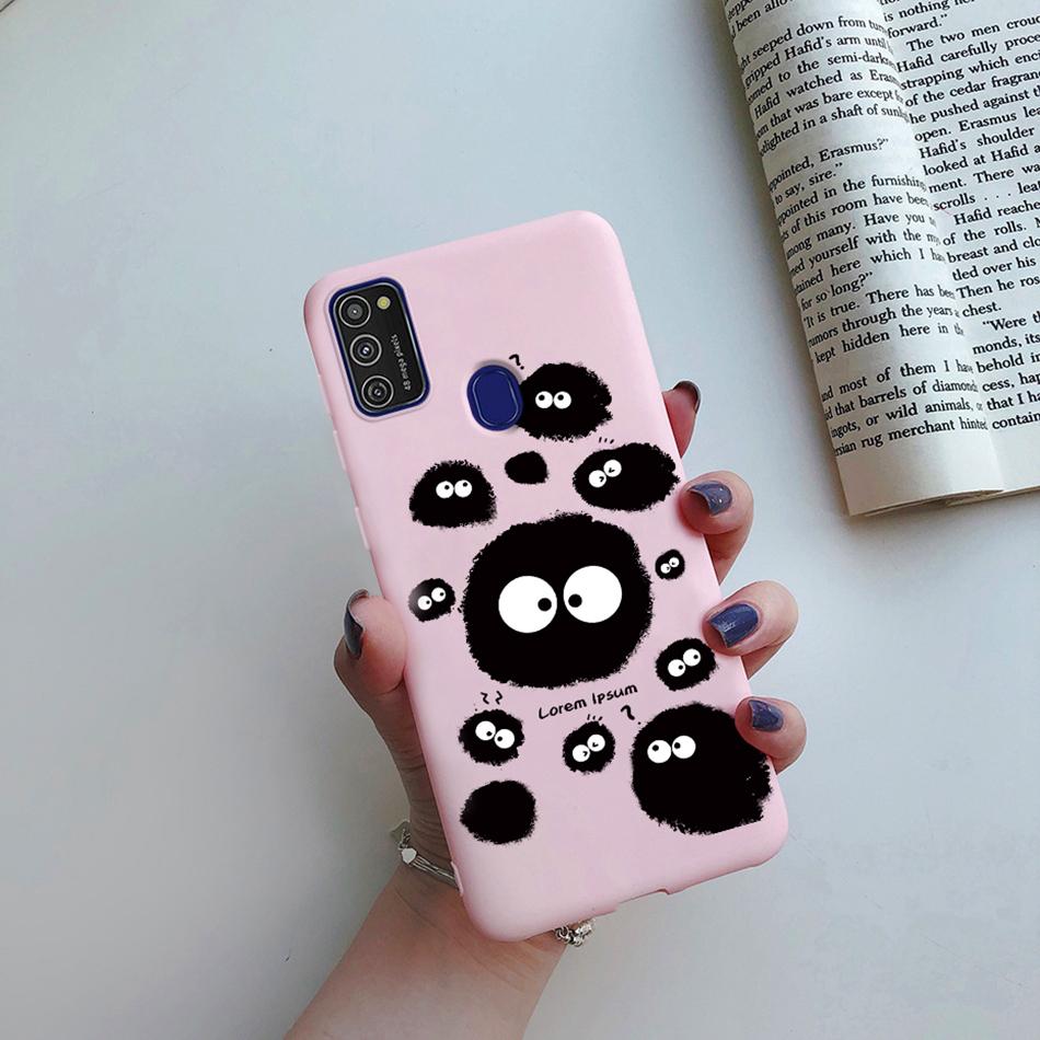 Cute Cartoon Case For Samsung Galaxy M51 M31 M21 M31S M21S M30S Case Candy Colorful Anime Painting TPU Silicone Cover Case Funda
