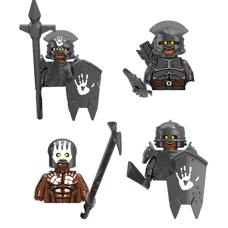 Military Building Blocks Solider Figures Movie Science Fiction Series Weapons Shield Knight Toys Gifts Medieval Mini Bricks MOC